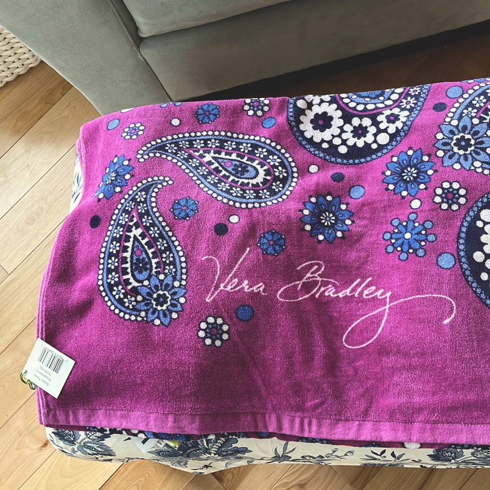 Vera Bradley beach towel NWT